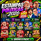 PACK POLÍTICO 2026 LULA • FLÁVIO • RENAN • AUGUSTO CURY +100 ESTAMPAS PRONTAS PARA USA - Thumbnail 1
