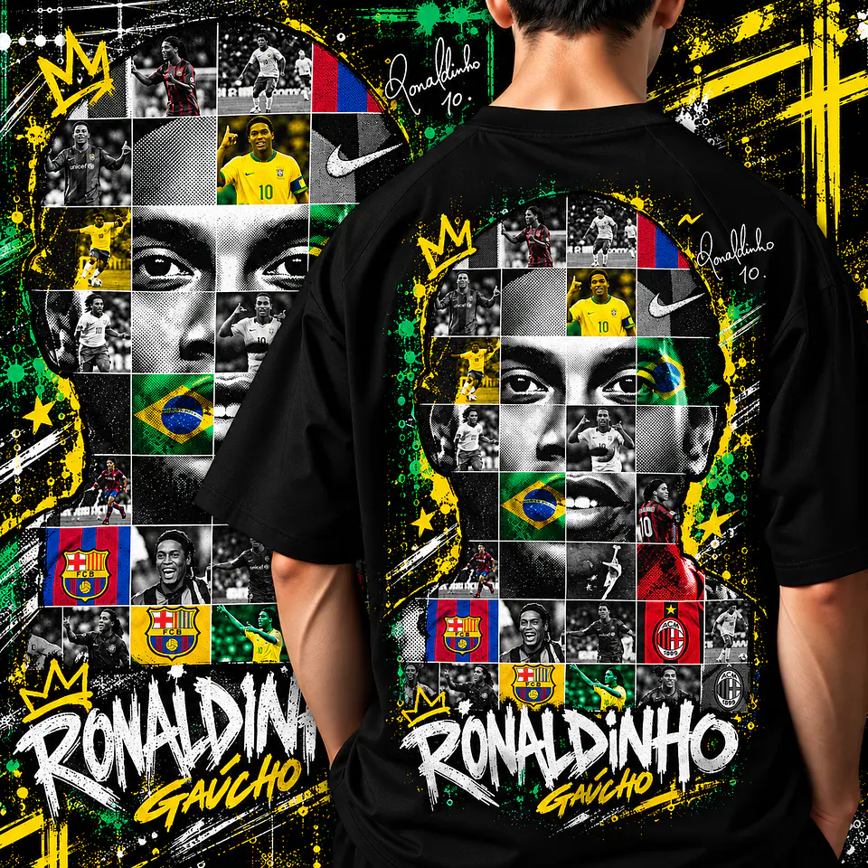 PACK +350 ARTES PARA CAMISAS LENDAS DO MUNDO - DTF, Sublimação 5