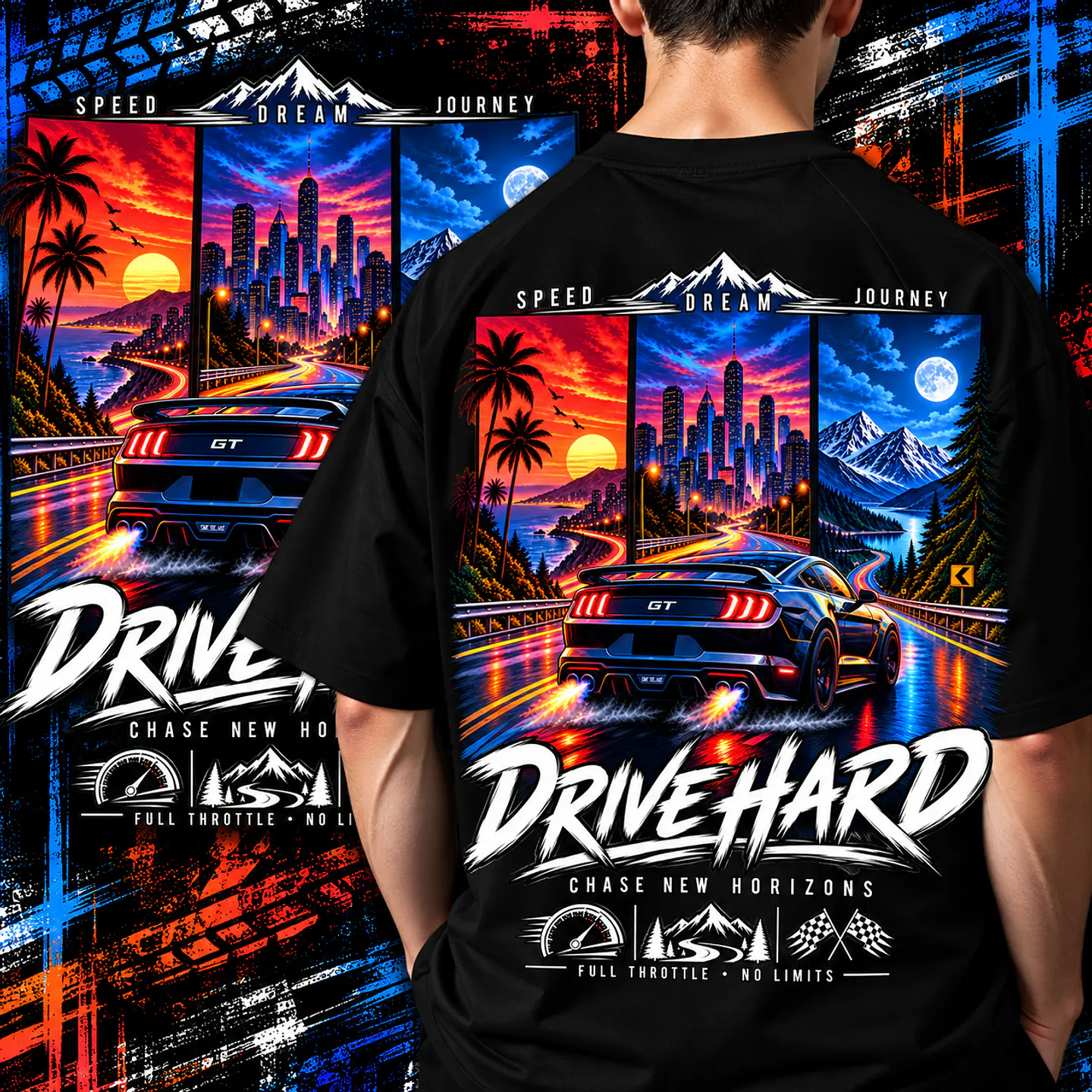Pack + de 50 artes Automóvel  para Camisetas  | DTF, Sublimação e Silk  6