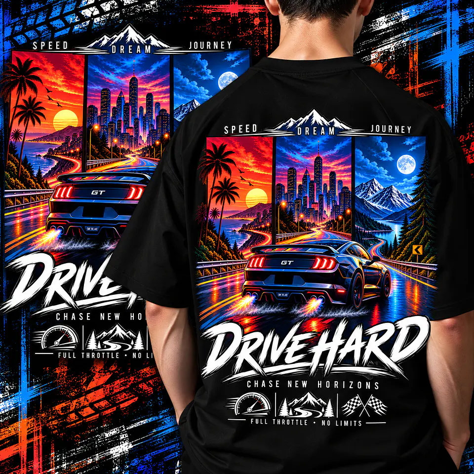 Pack + de 50 artes Automóvel  para Camisetas  | DTF, Sublimação e Silk  6