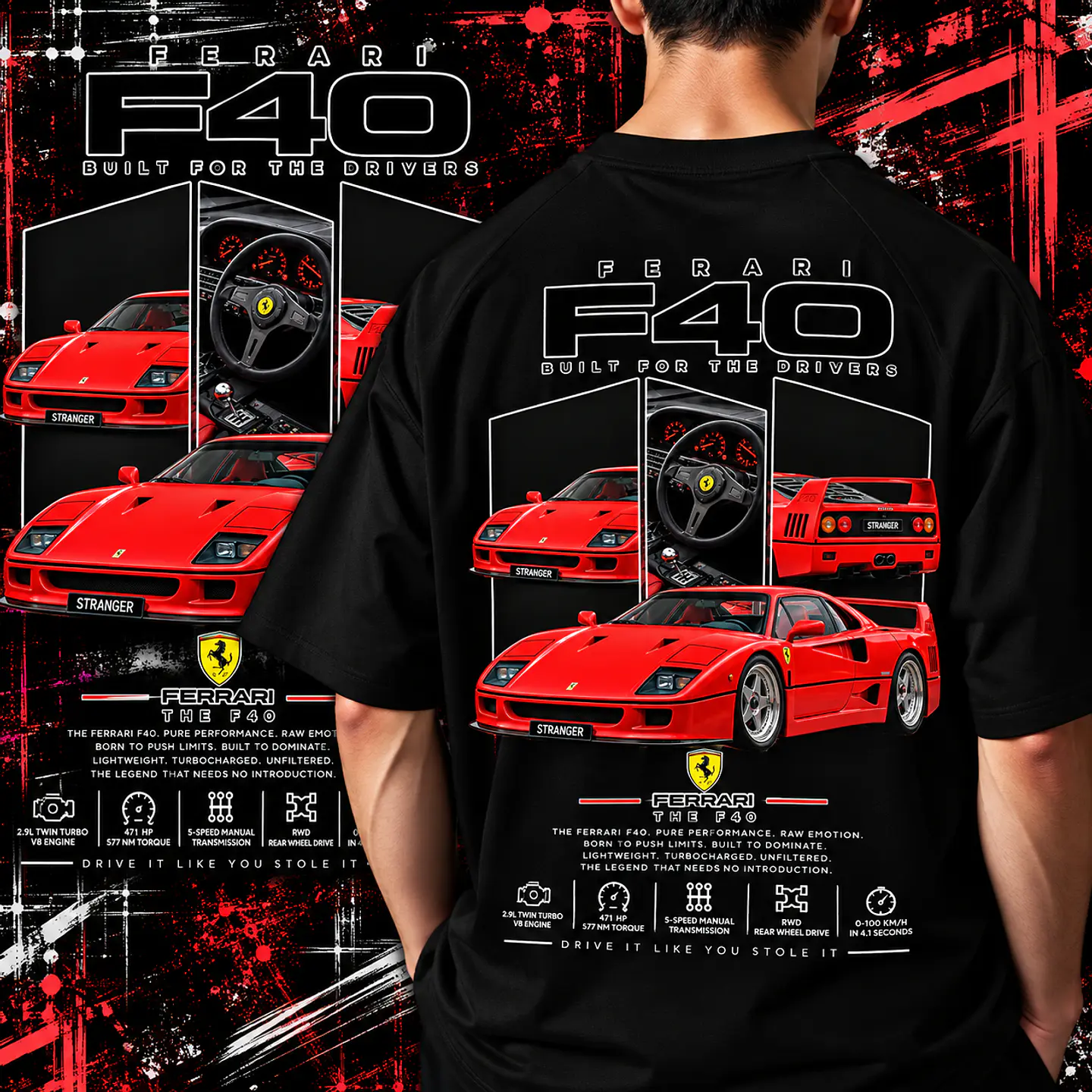 Pack + de 50 artes Automóvel  para Camisetas  | DTF, Sublimação e Silk  8