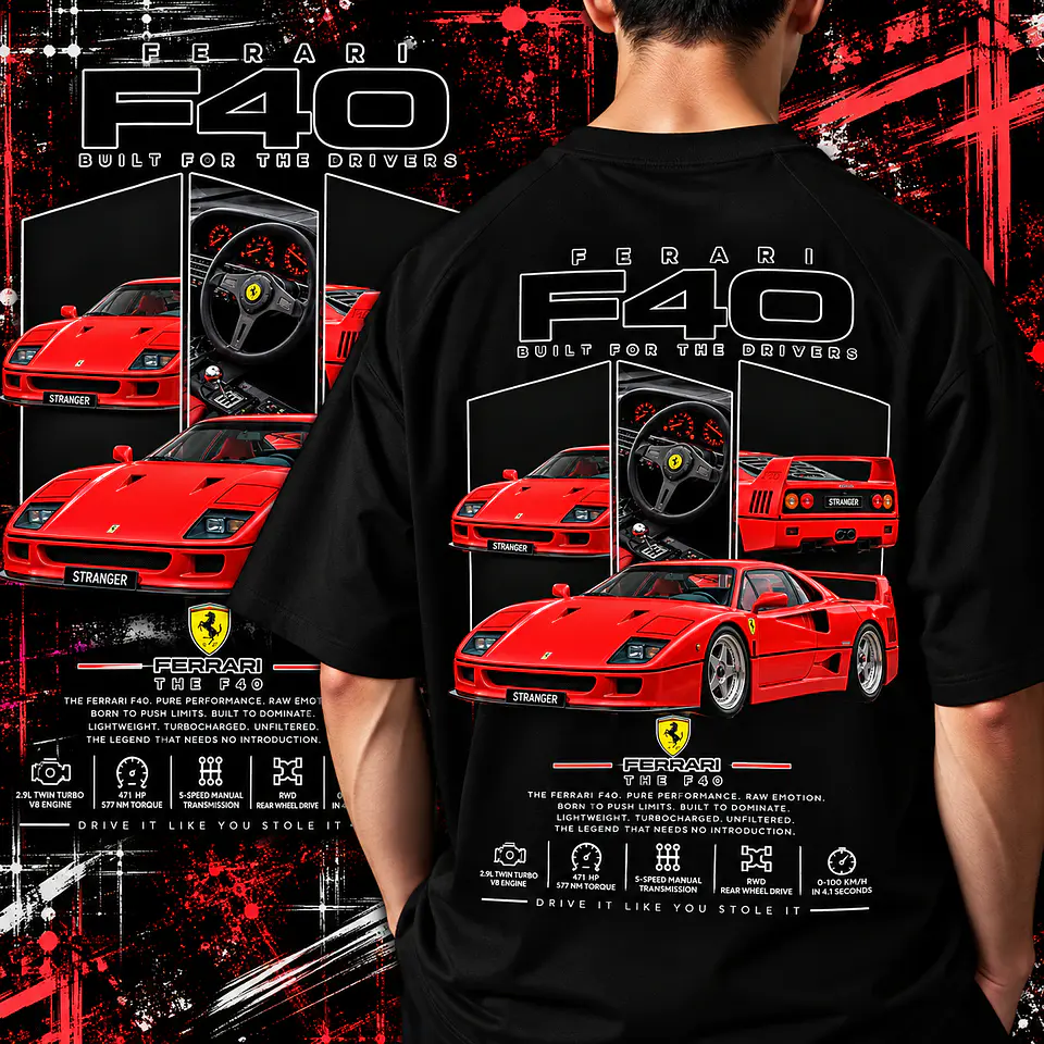 Pack + de 50 artes Automóvel  para Camisetas  | DTF, Sublimação e Silk  8