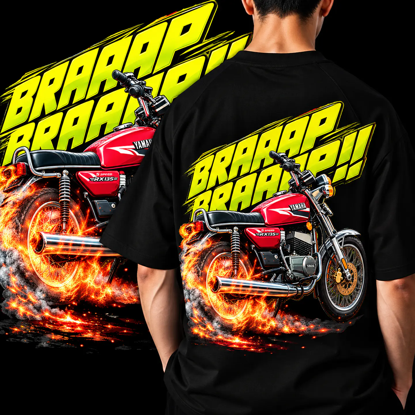 Pack + de 50 artes Motos  para Camisetas  | DTF, Sublimação  12