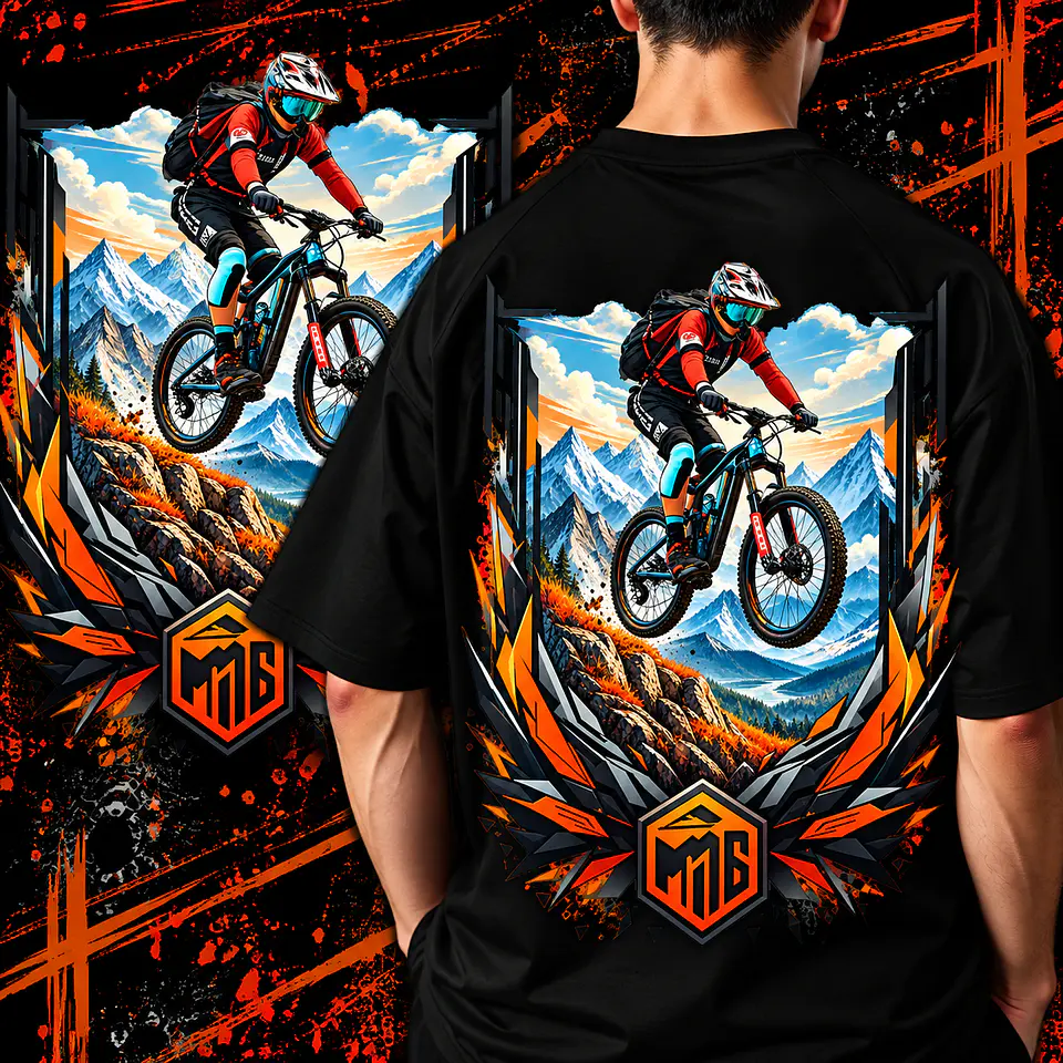 Pack de Artes Ciclismo Bike PNG para Camisetas | DTF, Sublimação e Silk 4