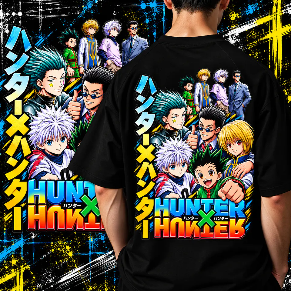 Pack +50 Artes Hunter x Hunter PNG para Camisetas | DTF, Sublimação 8