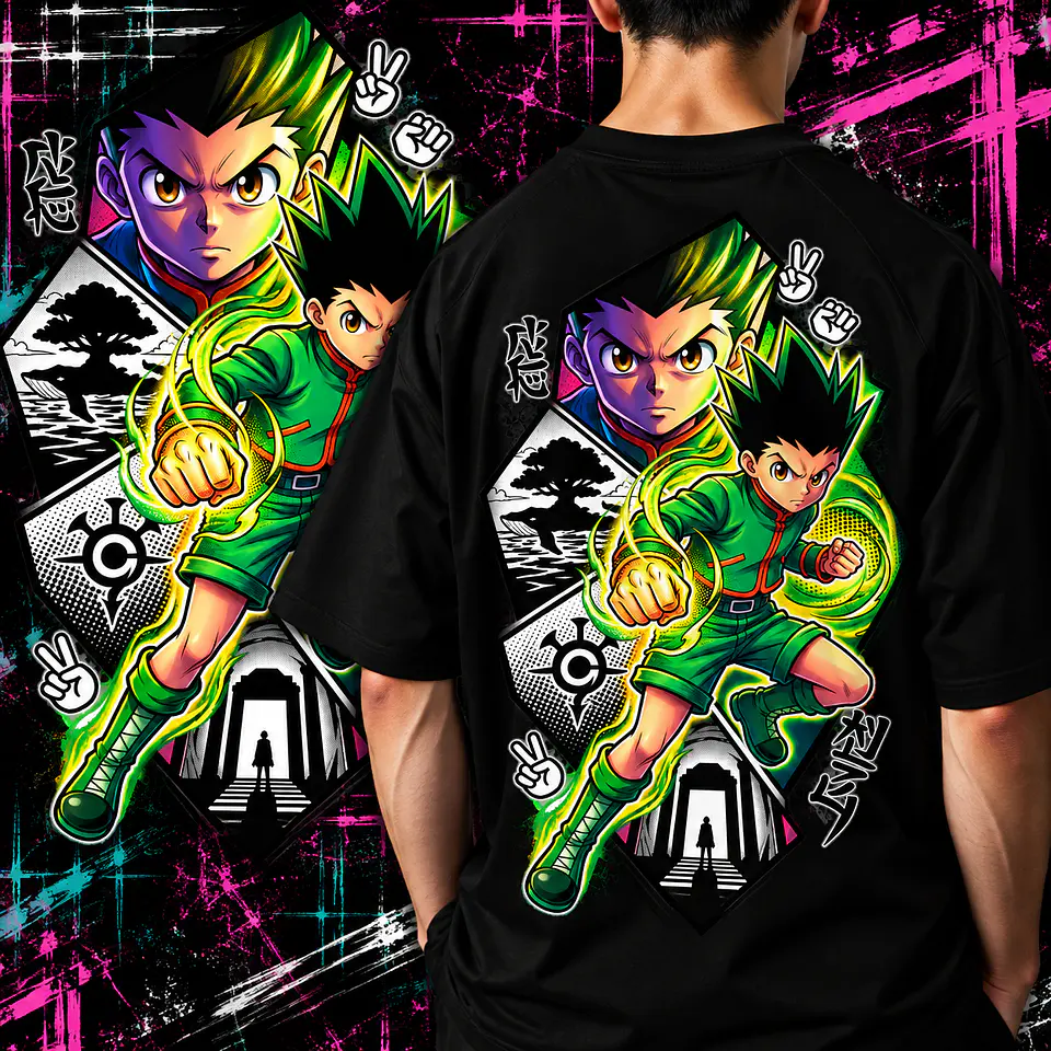 Pack +50 Artes Hunter x Hunter PNG para Camisetas | DTF, Sublimação 10