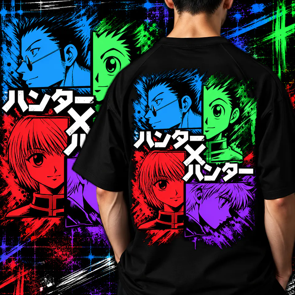 Pack +50 Artes Hunter x Hunter PNG para Camisetas | DTF, Sublimação 12