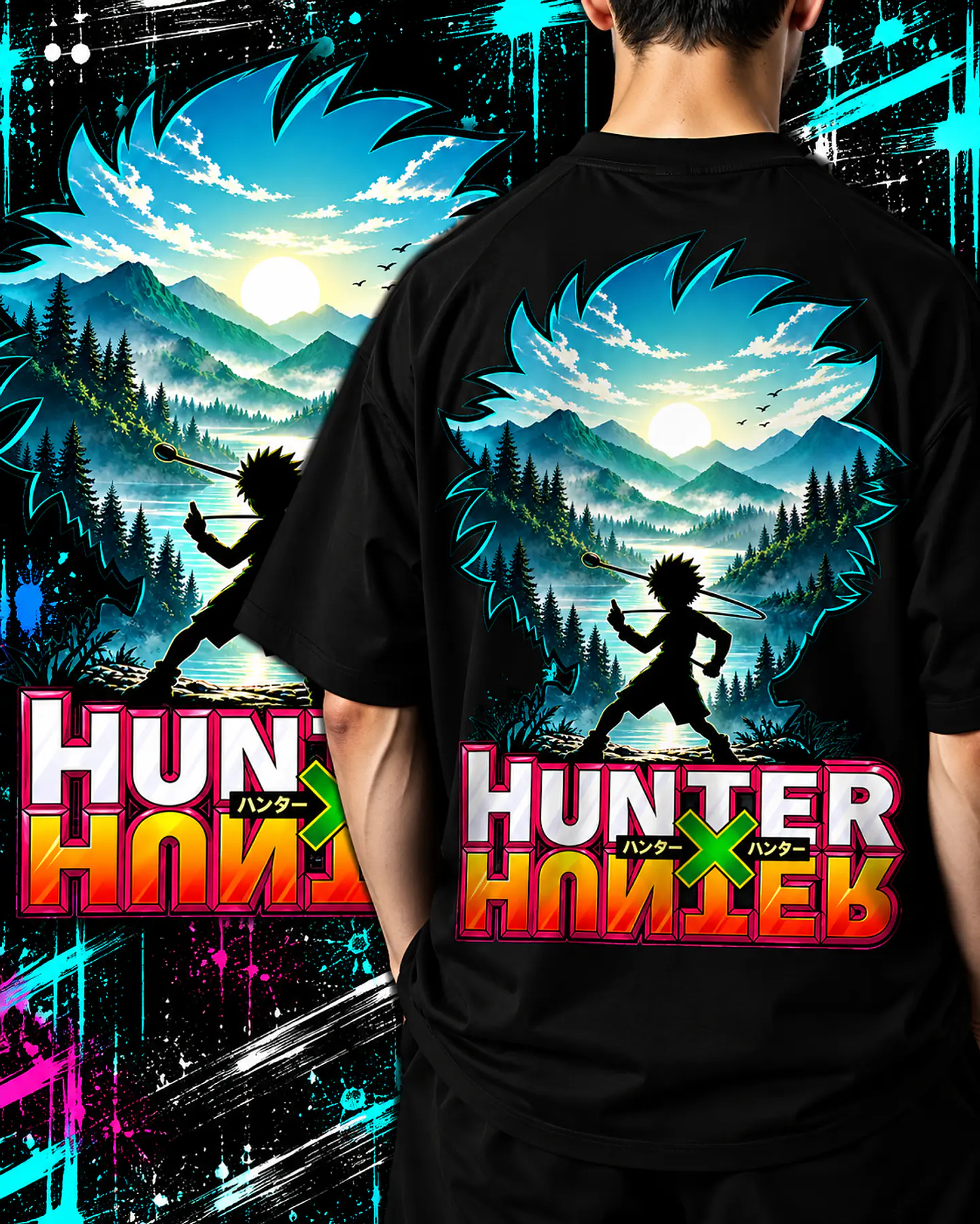Pack +50 Artes Hunter x Hunter PNG para Camisetas | DTF, Sublimação 13