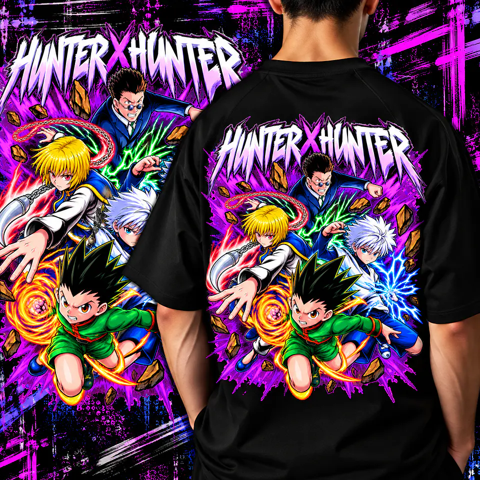 Pack +50 Artes Hunter x Hunter PNG para Camisetas | DTF, Sublimação 14