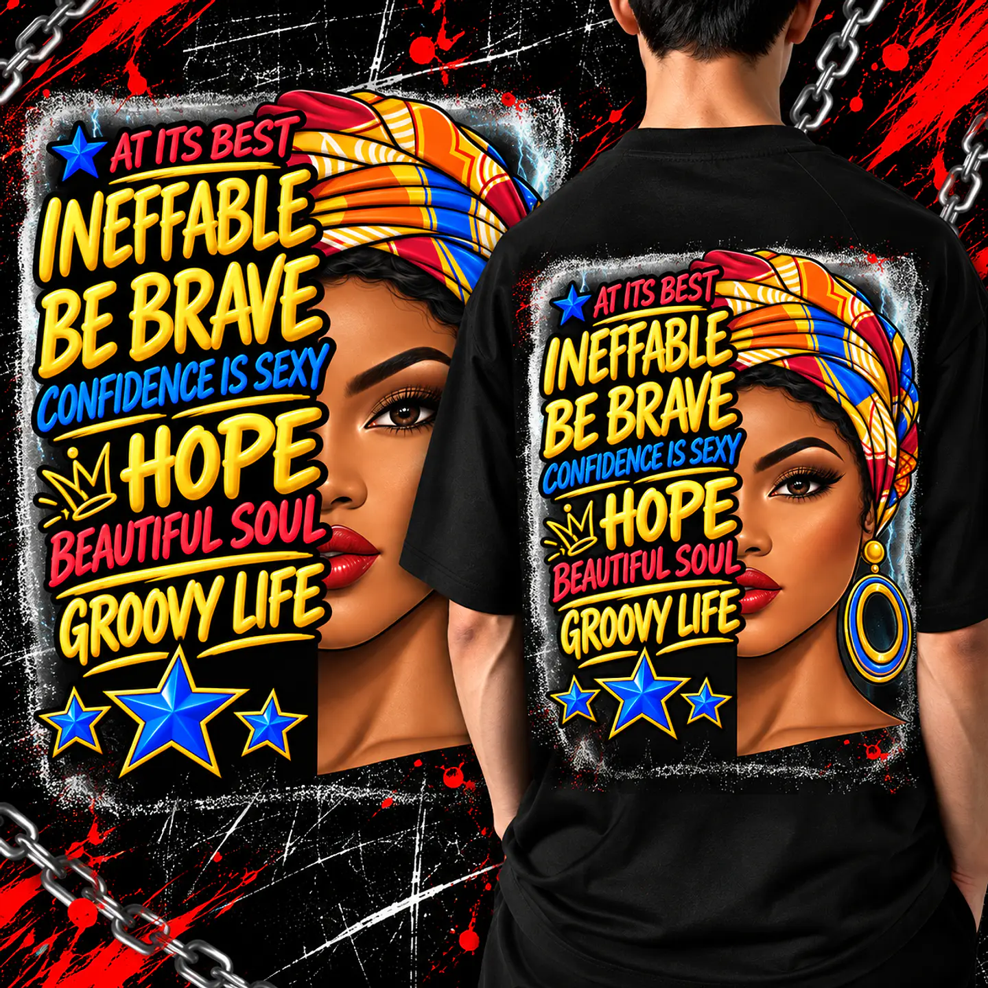 Pack + de 50 artes Consciência Negra em PNG para Camisetas  | DTF, Sublimação e Silk 8