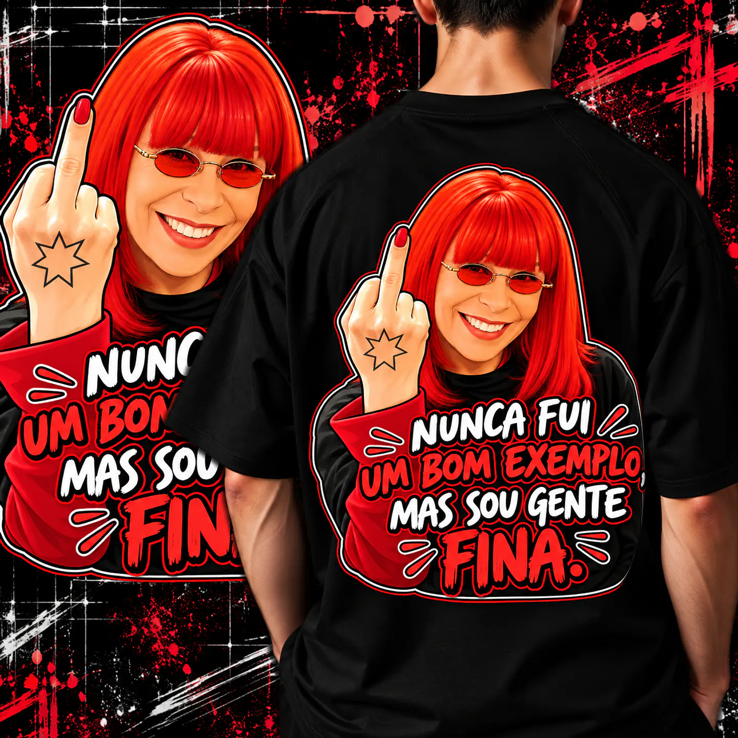 Pack Humor + 50 Artes PNG para Camisetas | DTF, Sublimação  12