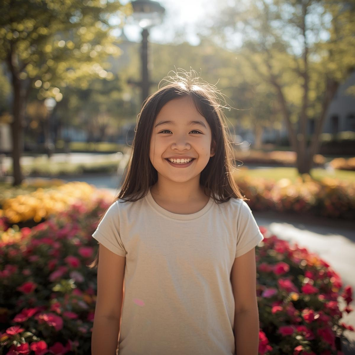 Polera arena lisa algodón unisex 2