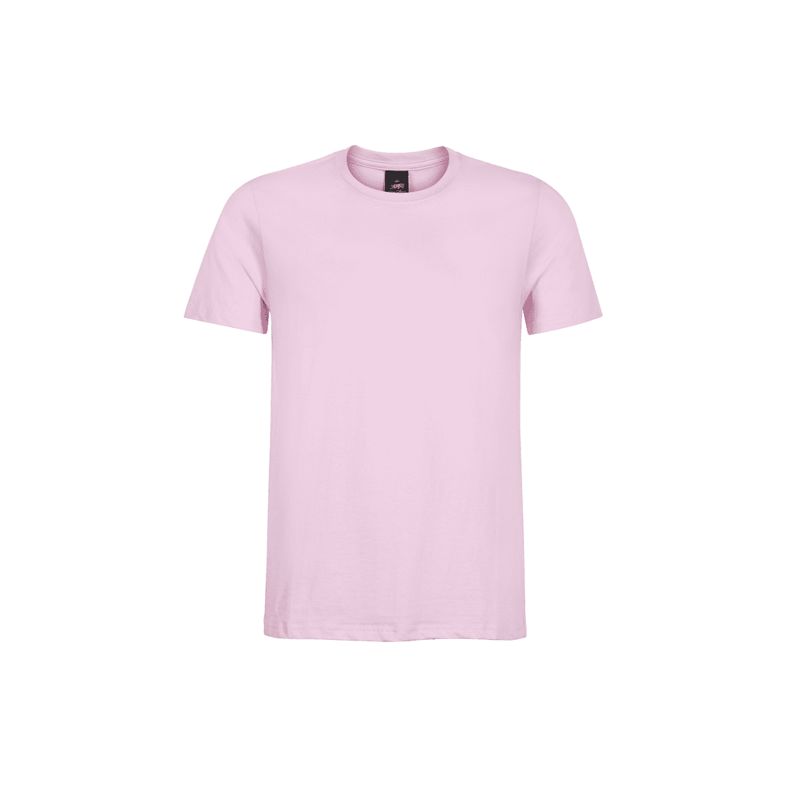 Polera rosa lisa algodón unisex 1
