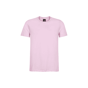 Polera rosa lisa algodón unisex