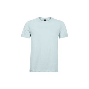 Polera celeste pastel lisa algodón unisex