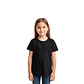 Polera negra lisa unisex manga corta - Miniatura 2