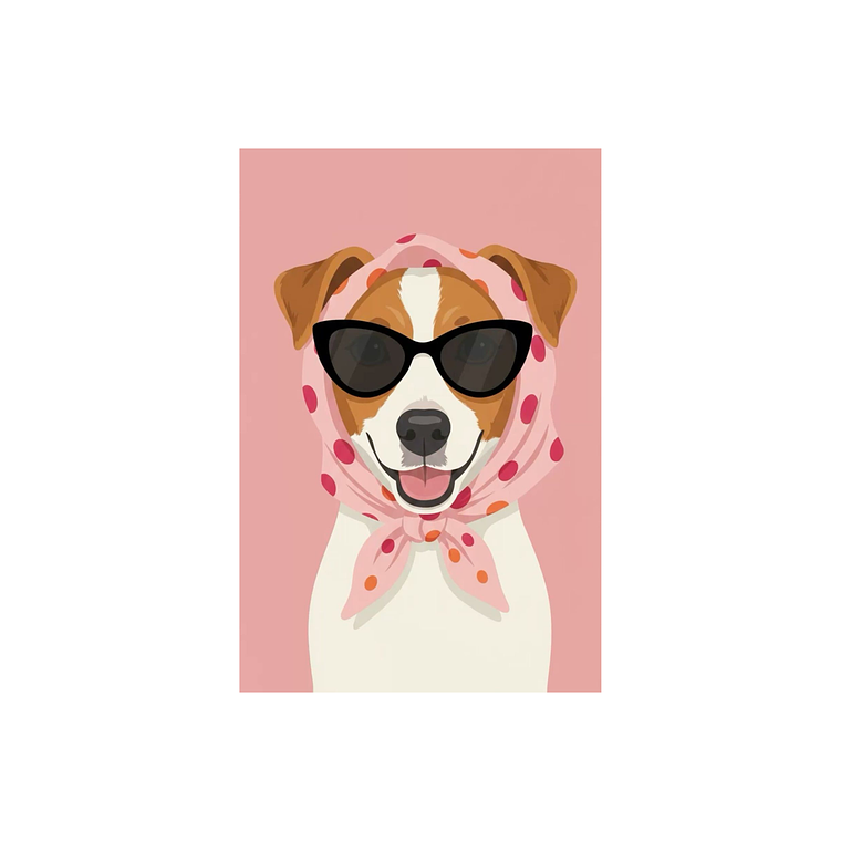 Parche Perrito Foxy Termoadhesivo Full Color para Personalizar Ropa 1