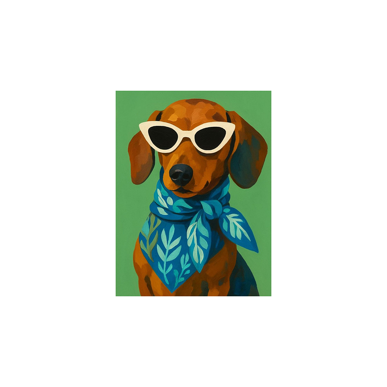 Parche Perrito Salchi Termoadhesivo Full Color para Personalizar Ropa 1