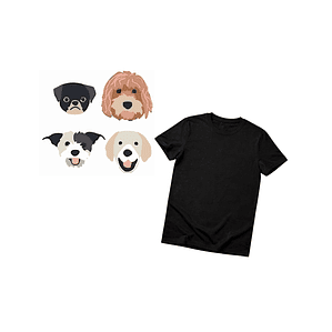 Kit Creativo Textil Niños perritos art