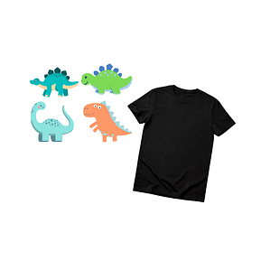 Kit Creativo Textil Niños dinosaurios