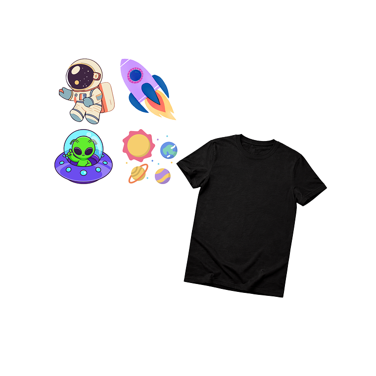 Kit Creativo Textil Niños space 1