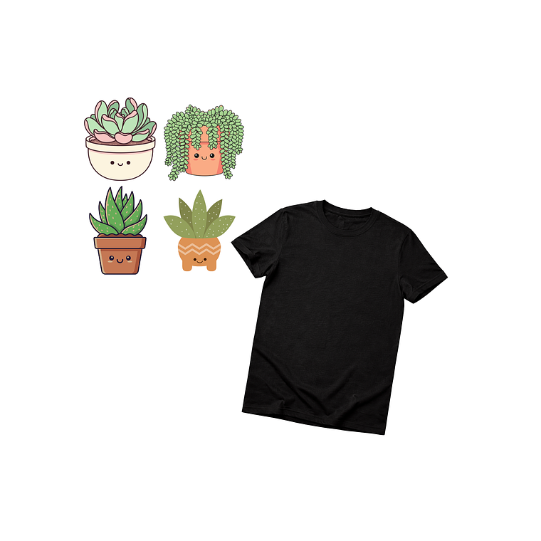 Kit Creativo Textil Niños suculenta 1