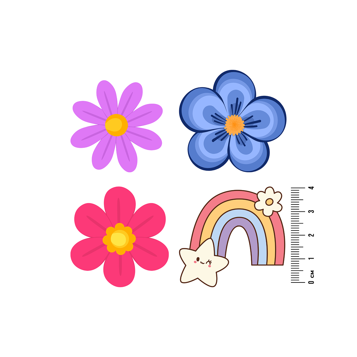 Kit 4 Parches Termoadhesivos magic para Estampar en Tela con Plancha 1