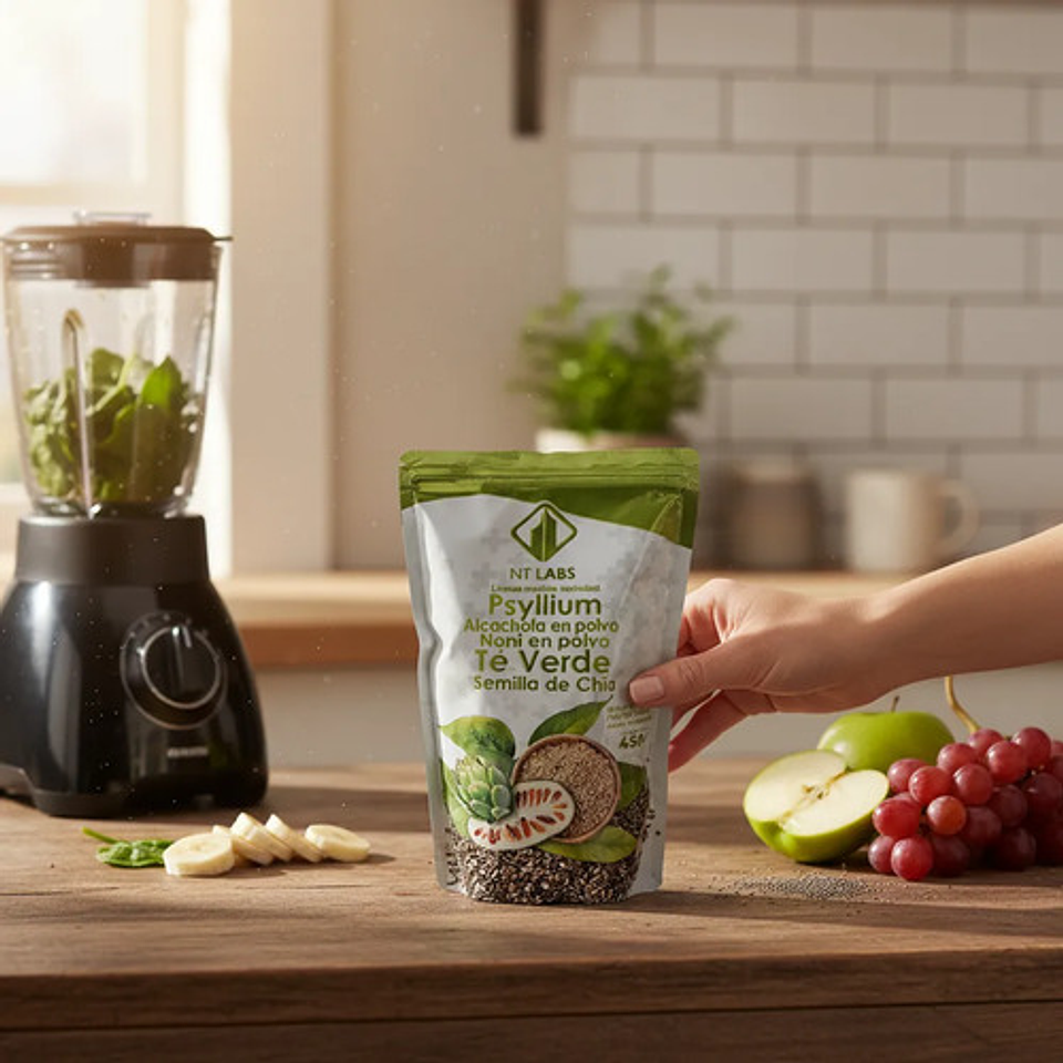 Fibra Psyllium Linaza X 3 Alcachofa Te Verde Chia X450g 5