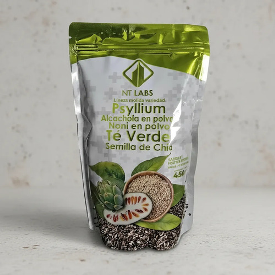Fibra Psyllium Linaza X 3 Alcachofa Te Verde Chia X450g 6