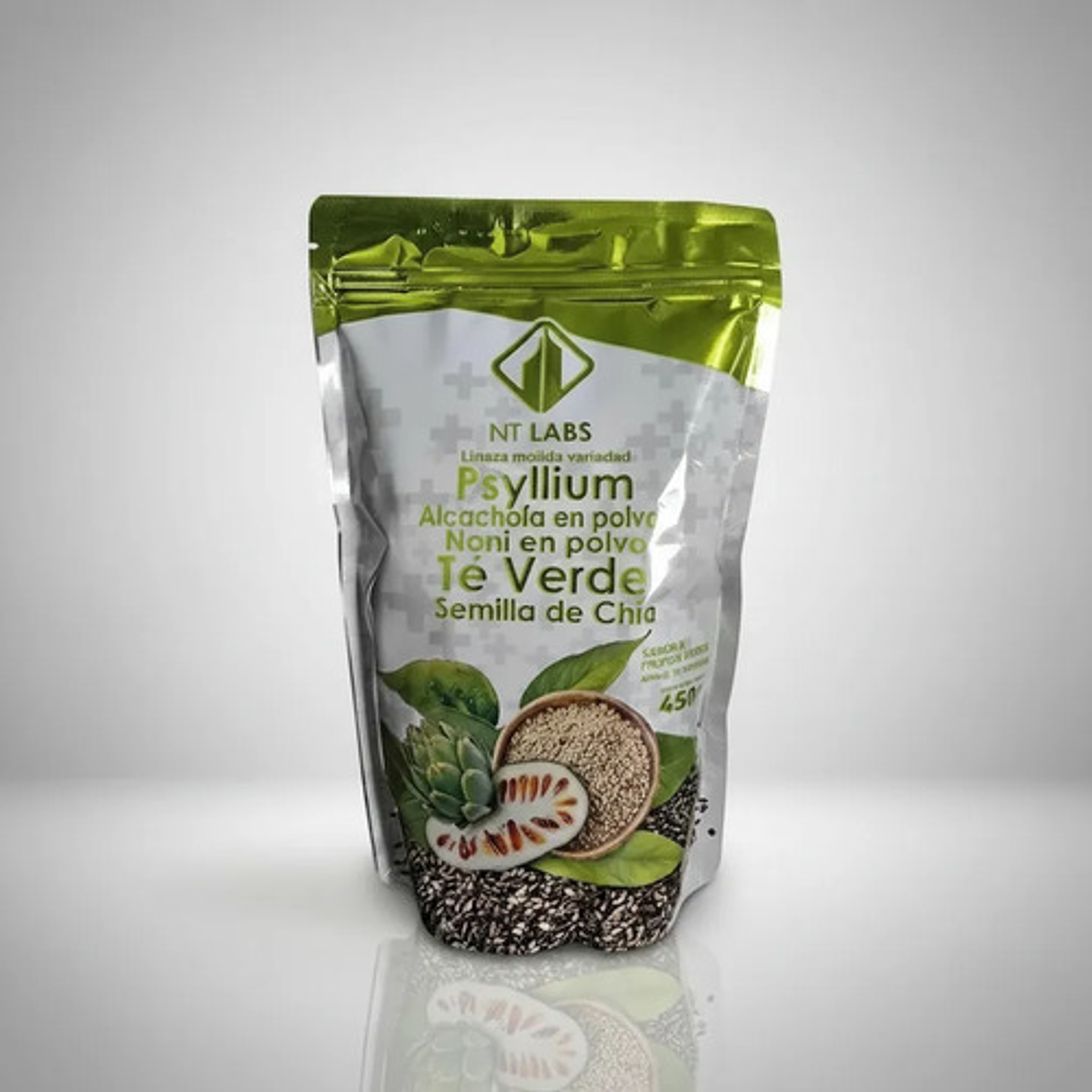 Fibra Psyllium Linaza X 3 Alcachofa Te Verde Chia X450g 7