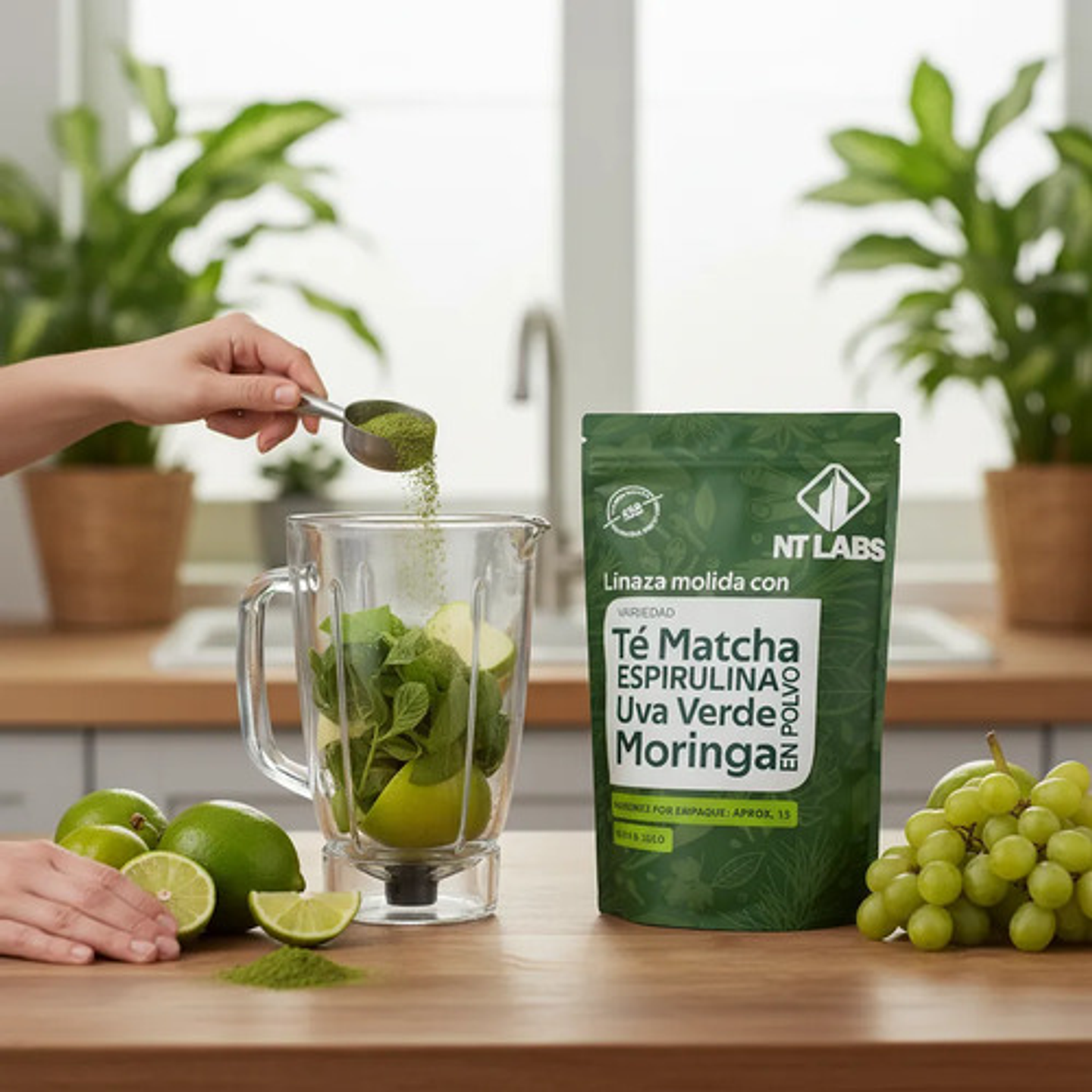 Suplemento Nutricional Nt Labs Té Matcha Espirulina Lulo 450 5