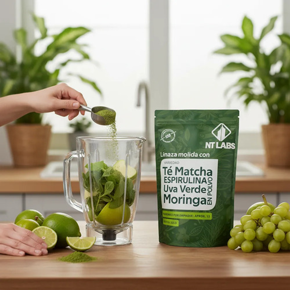 Suplemento Nutricional Nt Labs Té Matcha Espirulina Lulo 450 5