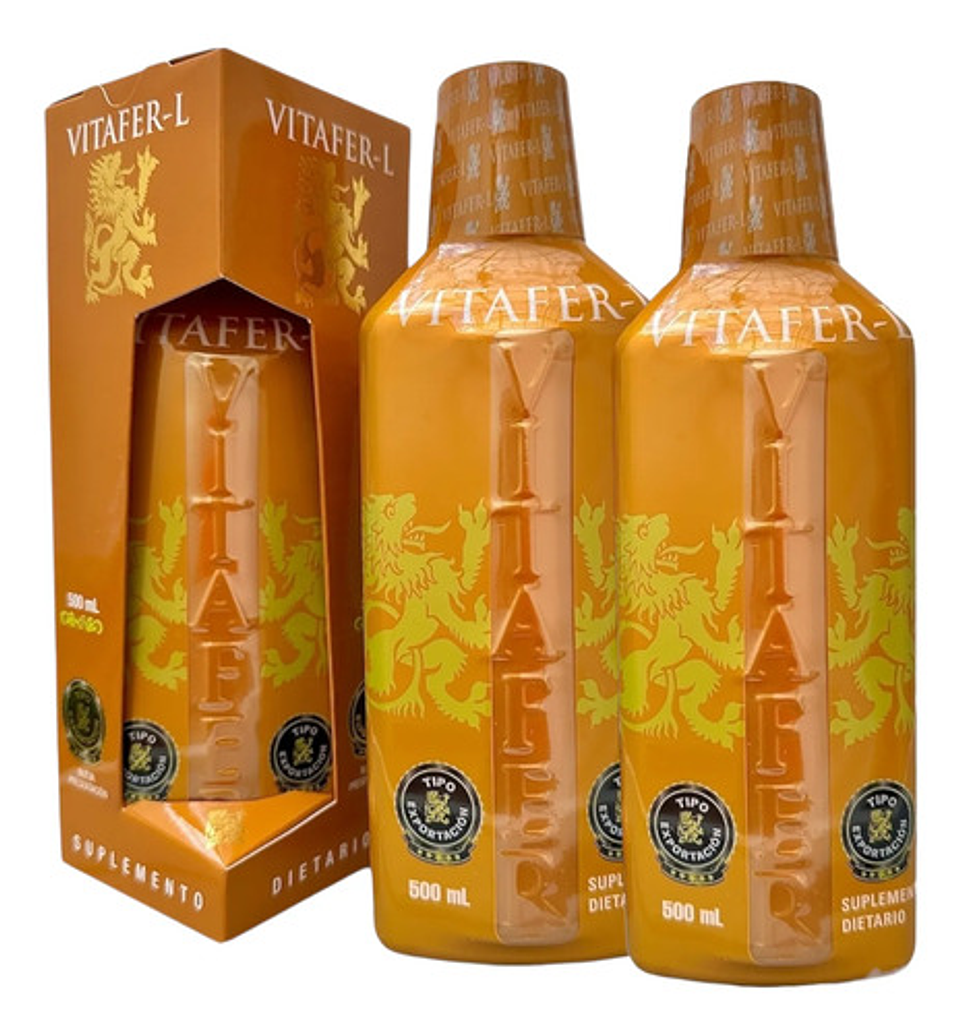 Vitáfer X2- L Gold Bebida 500ml Energizante Original Natural 1
