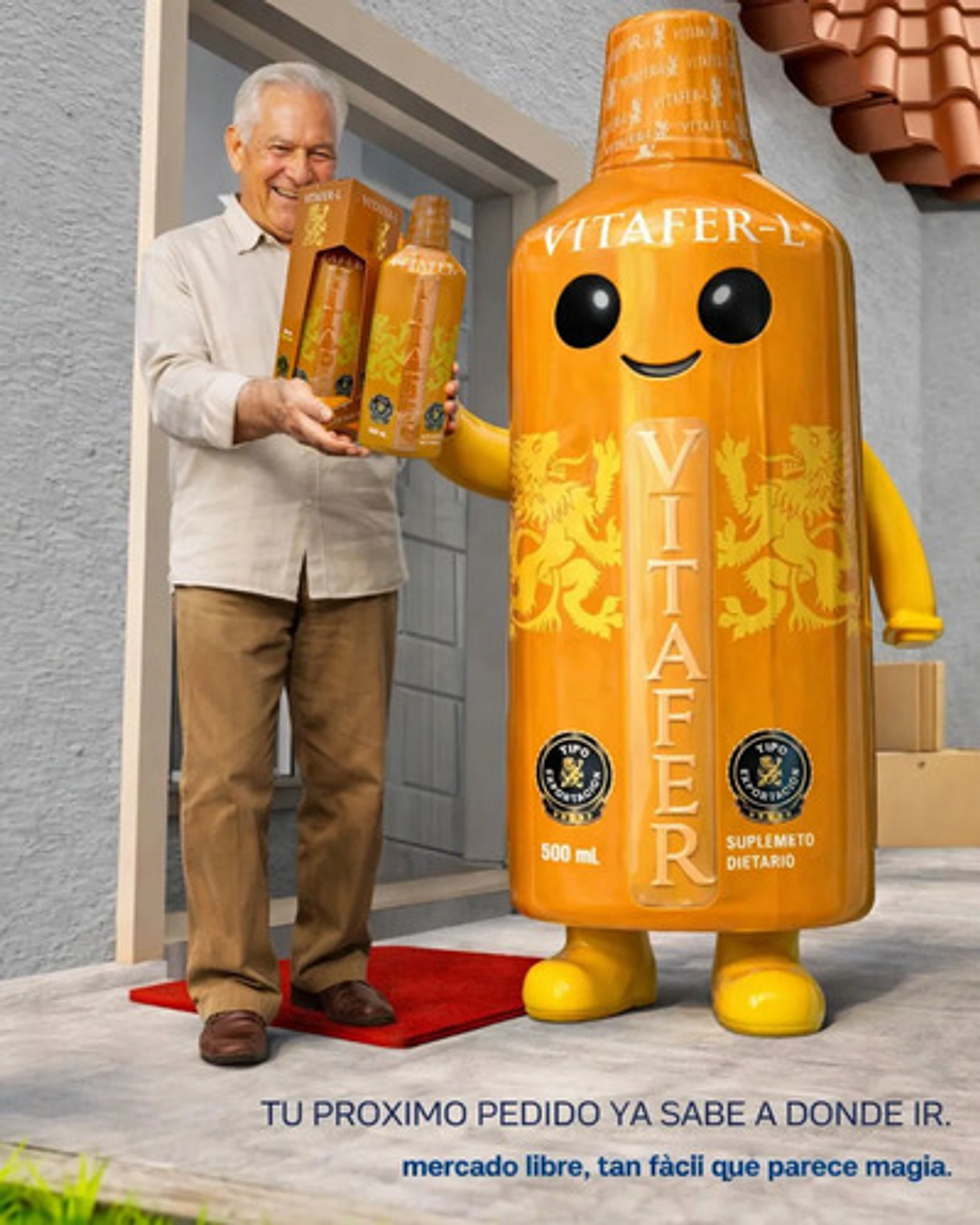 Vitáfer X2- L Gold Bebida 500ml Energizante Original Natural 8