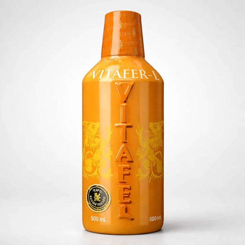 Vitáfer X3- L Gold Bebida 500ml Energizante Original Natural 10