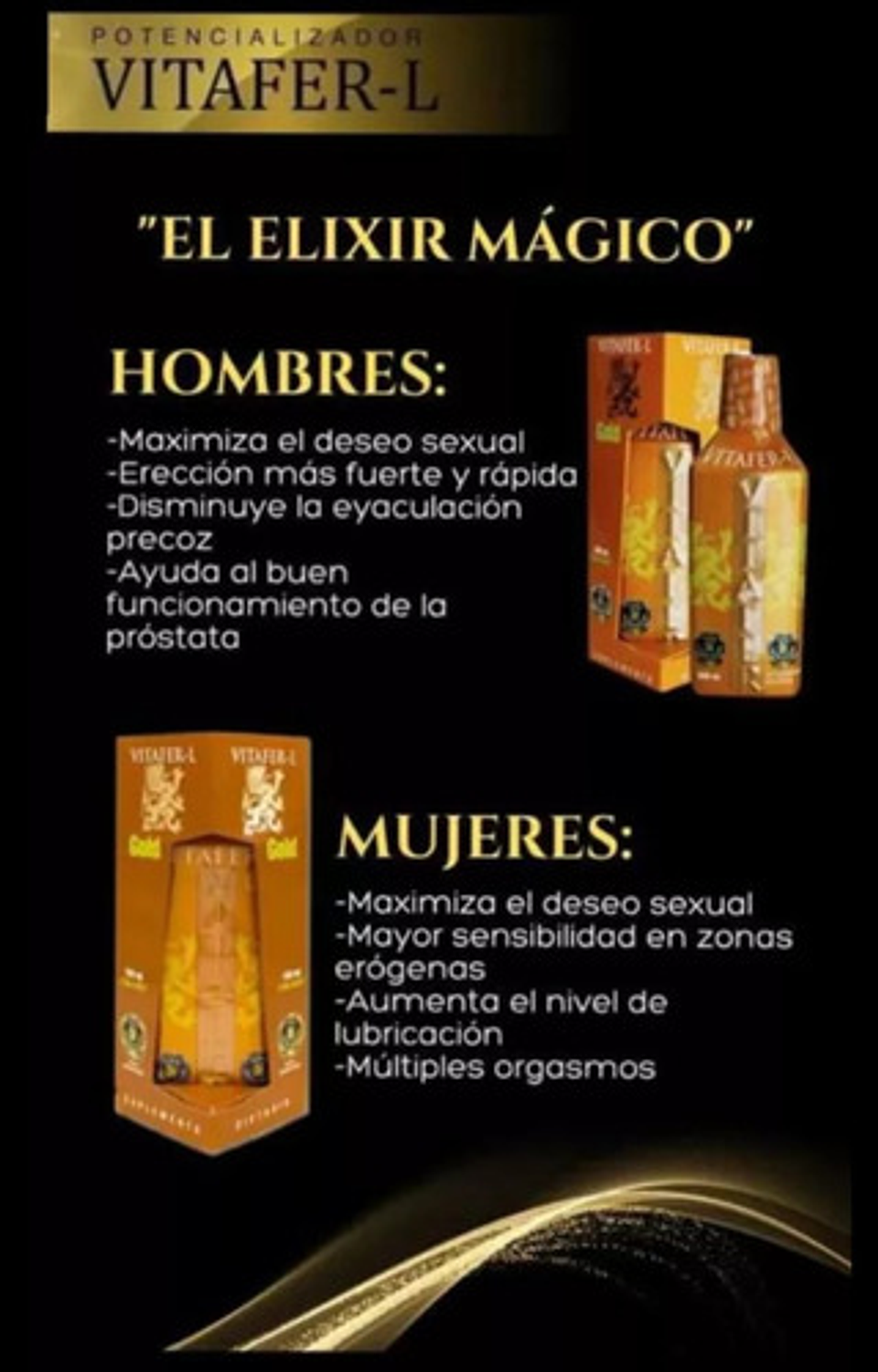 Vitafer-l Gold | Multivitaminico Potenciador | 500ml Pack X 3 Caramelo 9