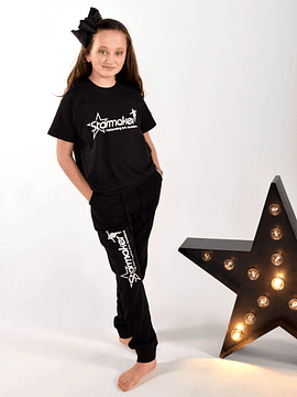 Starmaker Black Skinni Fit Unisex Joggers