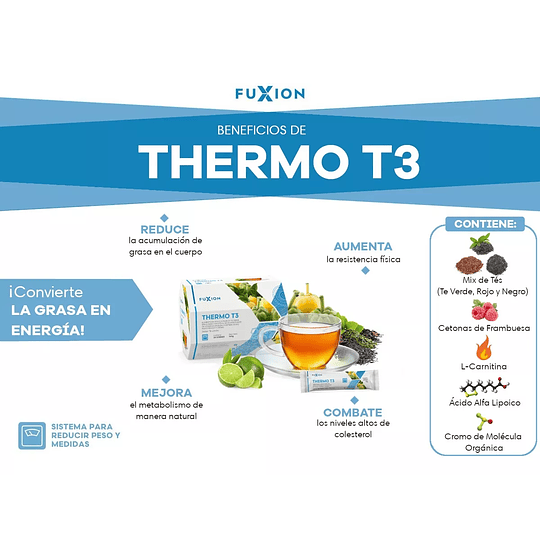 Thermo T3 De Fuxion Quemador De Grasa Acelerador De Metabolismo