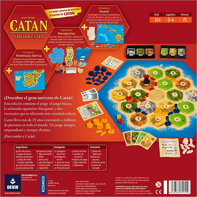 Catan Edición Extra (Base + Navegantes)