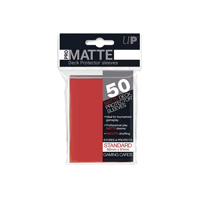 Protectores Standard Mate Rojo 50u