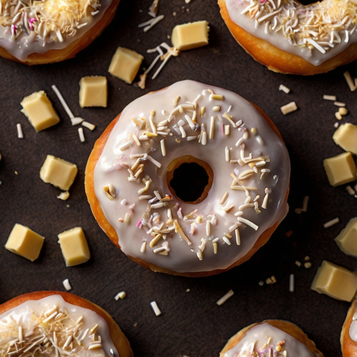 Donut de chocolate branco 3