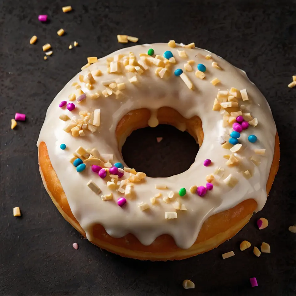 Donut de chocolate branco 4