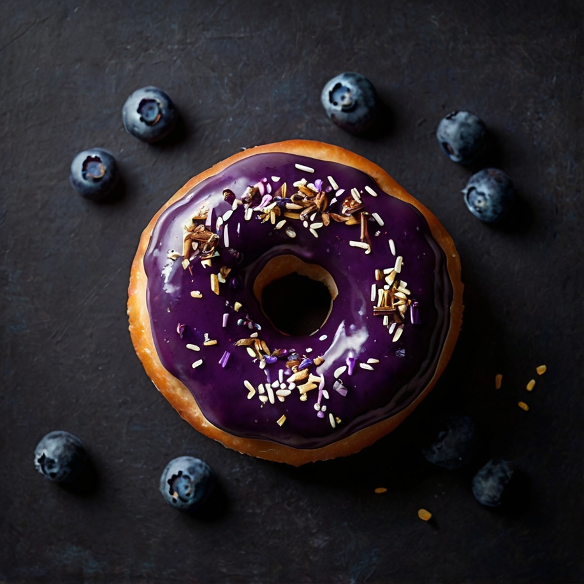 Donut de mirtilo 2