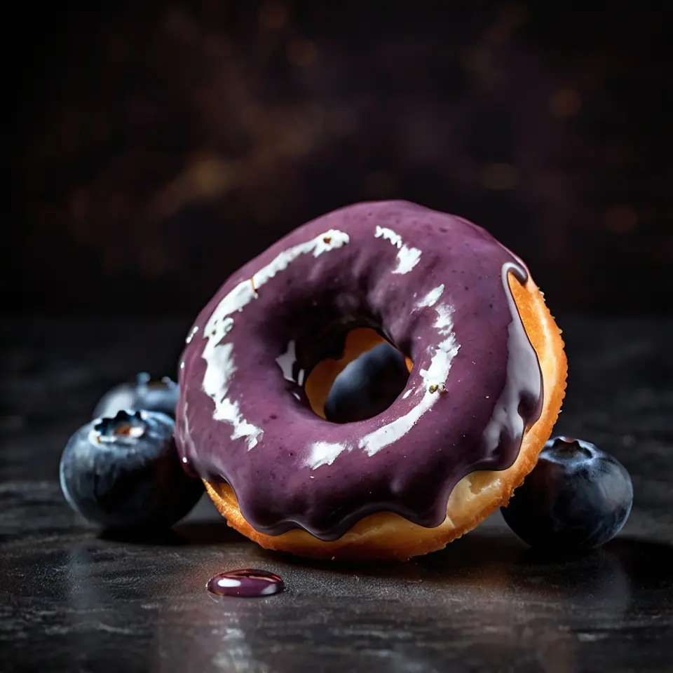 Donut de mirtilo 3