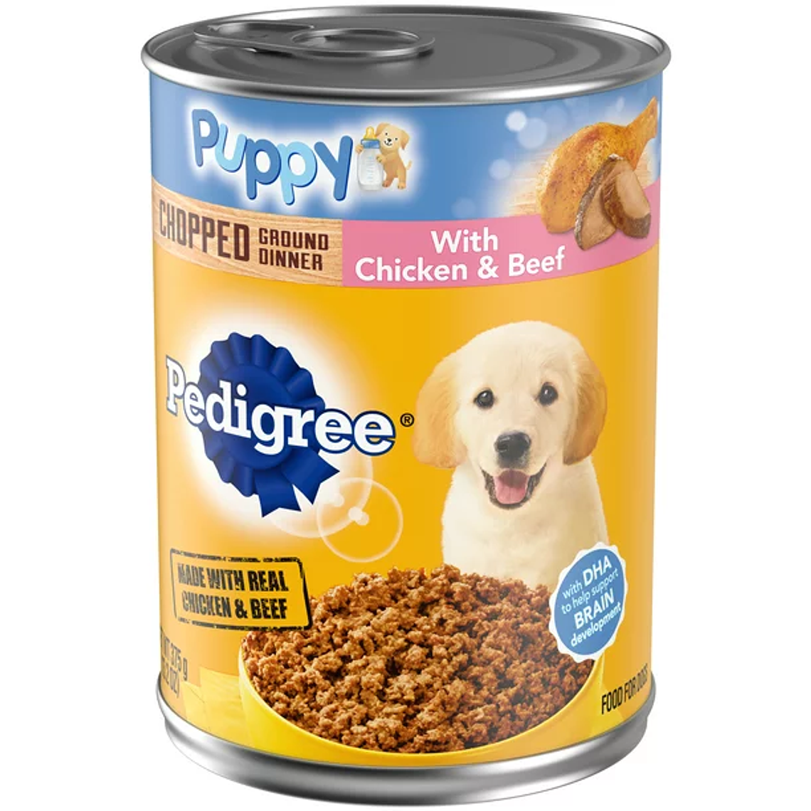 Pedigree Chopped Ground Dinner Chicken & Beef Wet Dog Food for Puppy 5