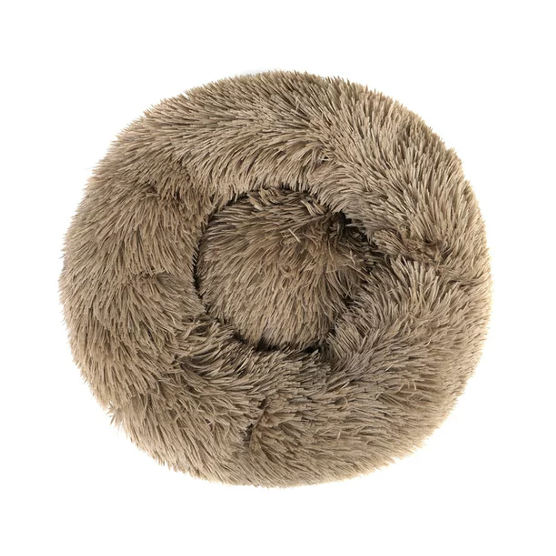 Round Plush Pet Bed for Dogs & Cats,Fluffy Soft Warm Calming Bed Sleeping Kennel Nest 4