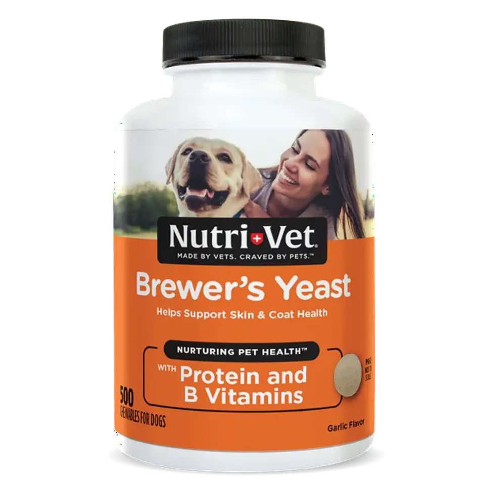 Nutri-Vet Brewer's Yeast and Garlic Chewable Tablets for Dogs 1