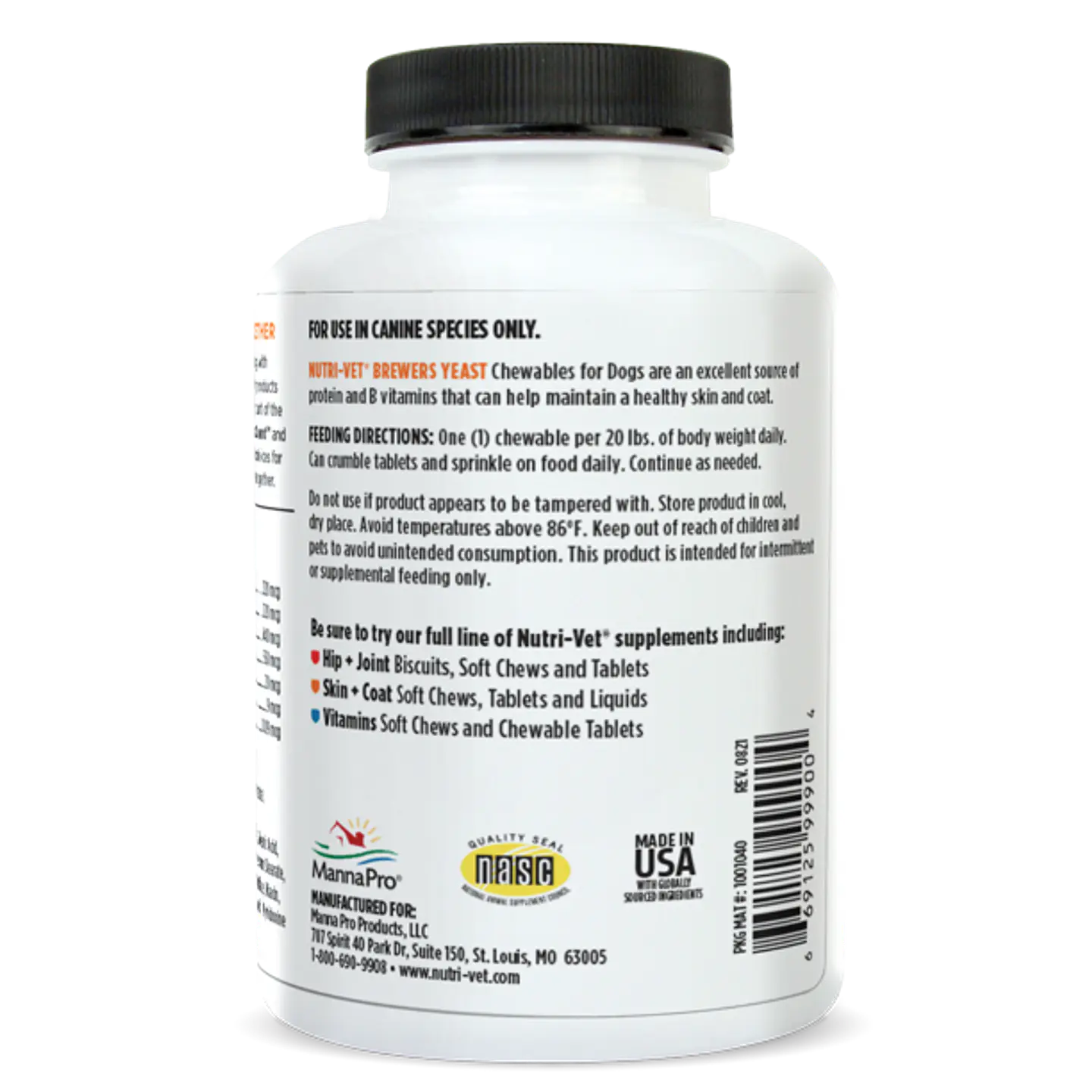 Nutri-Vet Brewer's Yeast and Garlic Chewable Tablets for Dogs 2