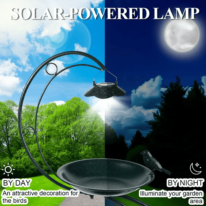 Bird Baths for Outdoors Solar Lamp 3