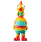 Vibrant Life Playful Buddy Tie Dye Chicken Dog Toy - thumbnail 1